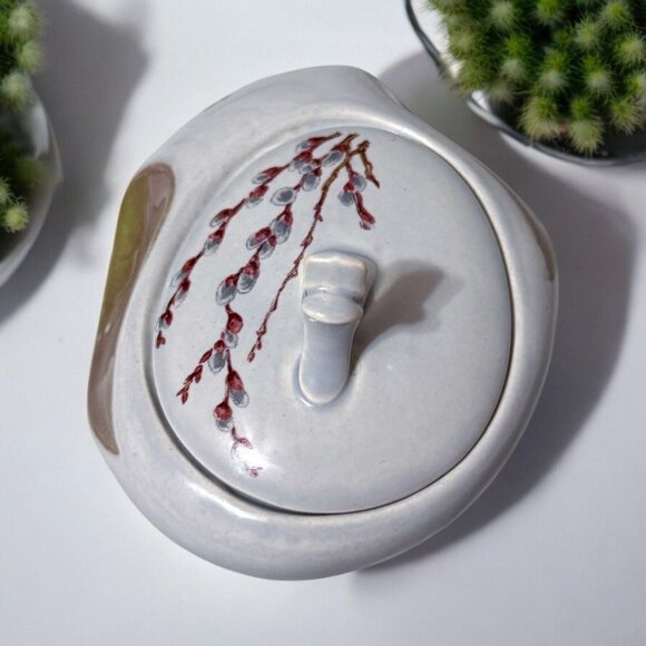 Vintage Willard George Canonsburg “Willow” Sugar Bowl with lid - Picture 6 of 11